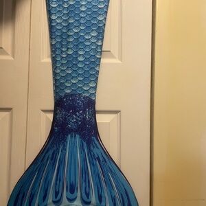 Girls Fin Fun Blue Mermaid Tail